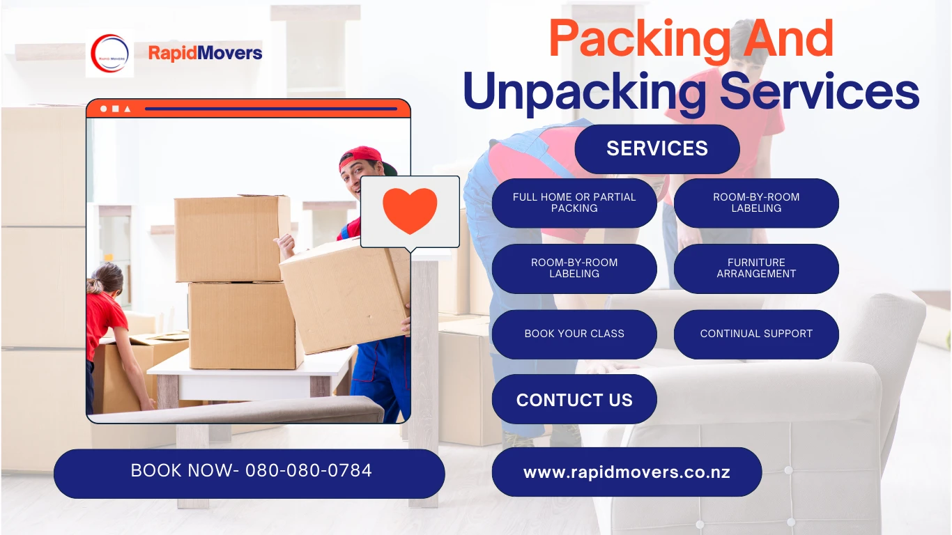 packing and unpacking services.